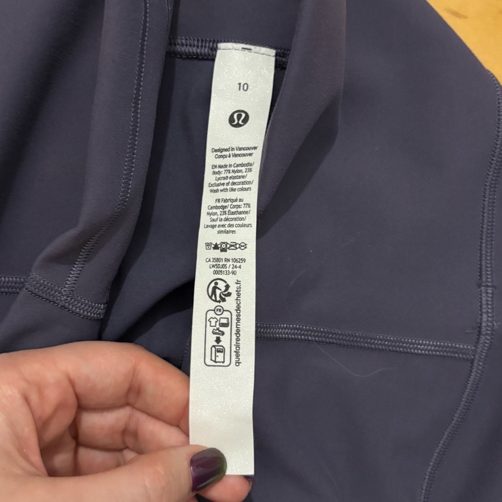 Lululemon Wunder Train High-Rise Tight 28" Nightfall Womens Size 10 Activewear - Picture 4 of 6